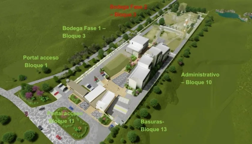 Imagen del render del parque.