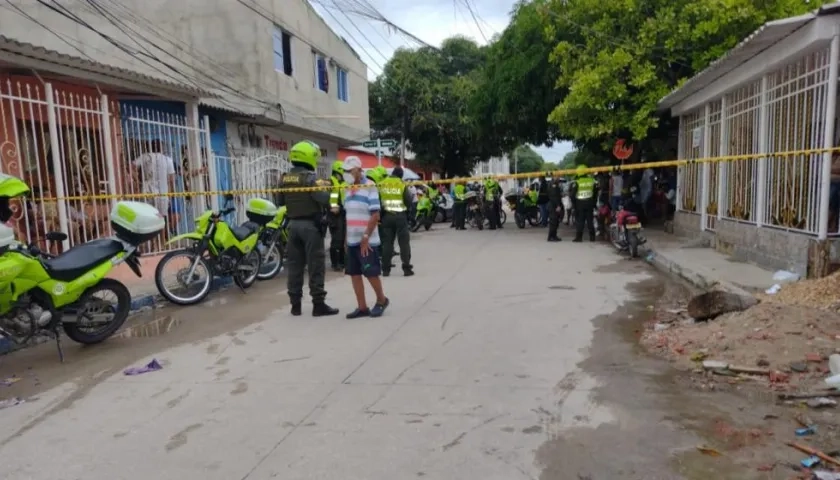 Lugar del asesinato del joven en La Floresta