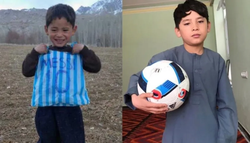 El niño afgano Murtaza Ahmadi.