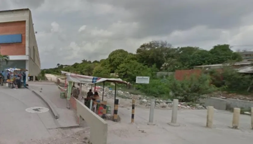Trocha donde fue encontrado muerto el venezolano. 