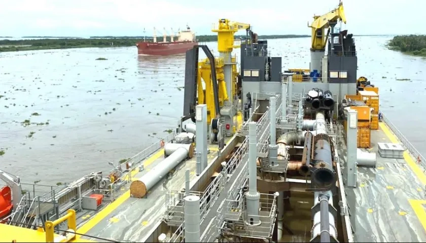 La draga 'Bartolomeu Dias'.