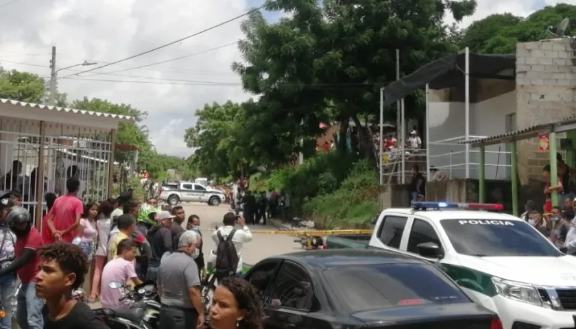 Lugar donde ocurrió el doble crimen. 