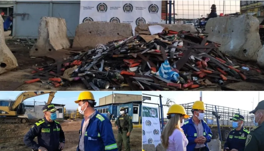 La Policía entregó las armas a una empresa de producción de acero.