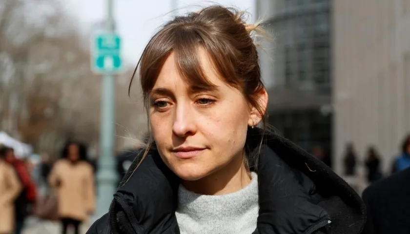 La actriz Allison Mack. 