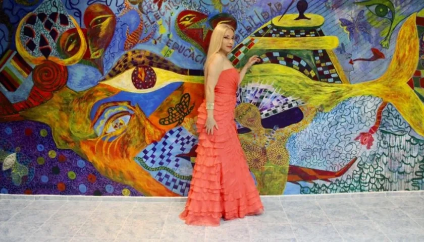 Siham Sabagh, artista libanesa residenciada en Colombia.