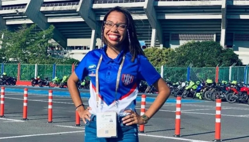 Janelys Briceño, jefe de prensa de Unión Magdalena, que falleció este lunes.