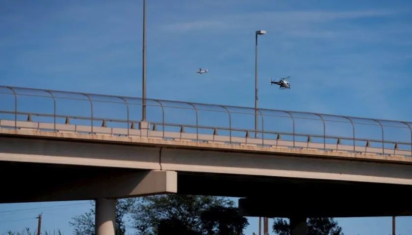 Imagen del paso fronterizo.