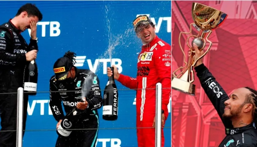  El británico Lewis Hamilton (Mercedes) se hizo con el liderato del Mundial al lograr su victoria cien en la Fórmula 1 en el Gran Premio de Rusia.