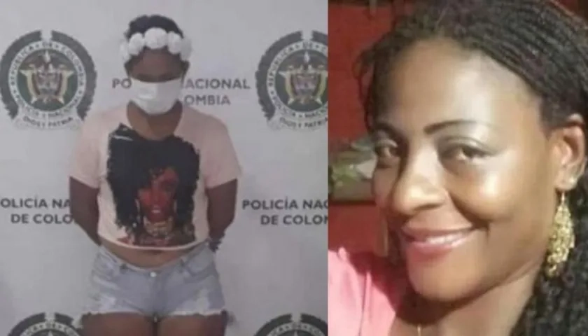 Alias 'Paraca Loca' y lideresa María del Pilar Hurtado.