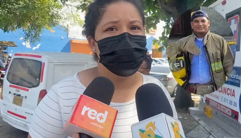 Shirley Solano, una de las hijas del bombero Javier Solano Ruíz.