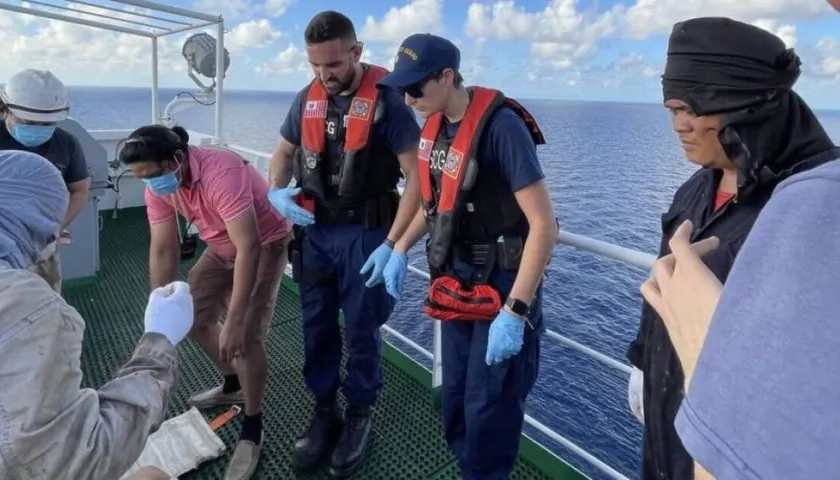 Rescate de cubanos en cayos de La Florida.