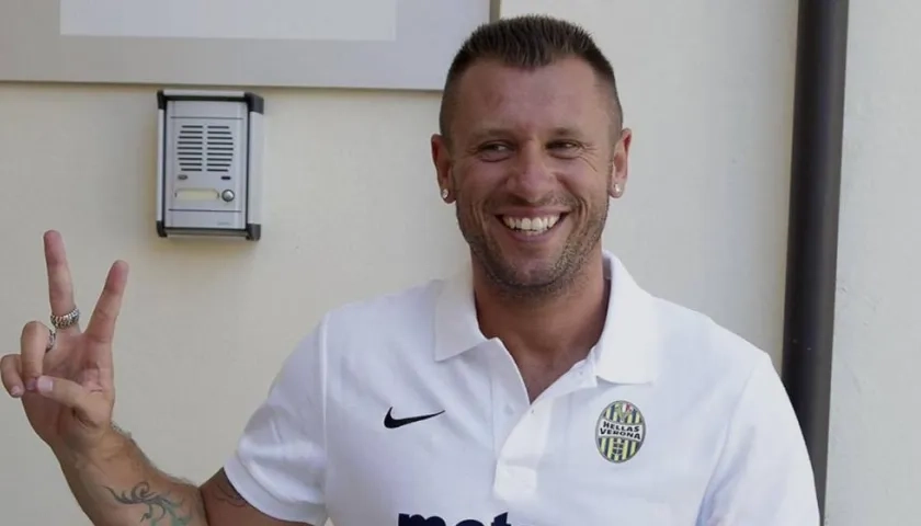 Antonio Cassano, exjugador italiano. 