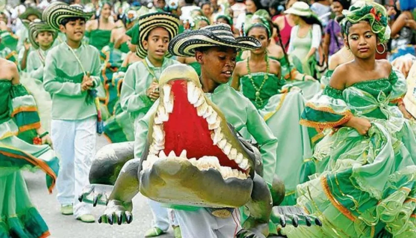 Los niños han sido principales protagonistas en el Festival del Caimán Cienaguero.