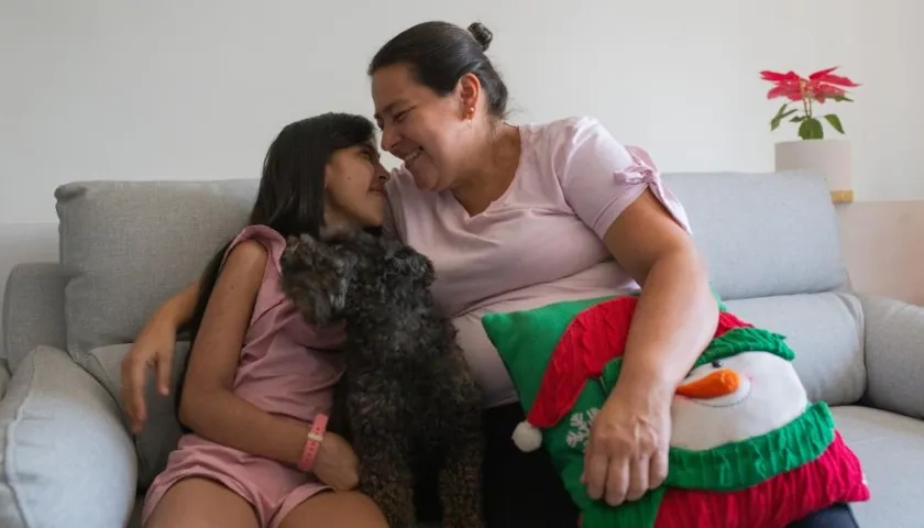 Liseth Mariana Caballero y Milena Zafra Blanco, protagonistas de esta historia.