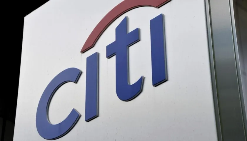 Vista general del logo de Citigroup.