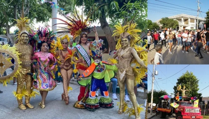 Los tomasinos y visitantes en la toma del Carnaval de Santo Tomás.