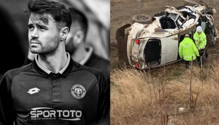 Así quedó la camioneta de Ahmet Çalik.