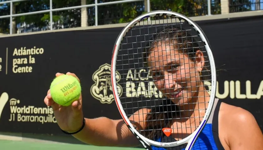 Gabriela Mejía, tenista del Atlántico. 