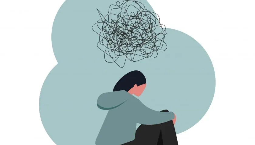 Ilustración sobre depresión.