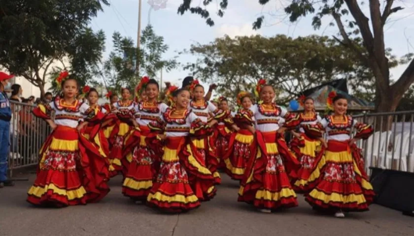 Desfile de los niños. 