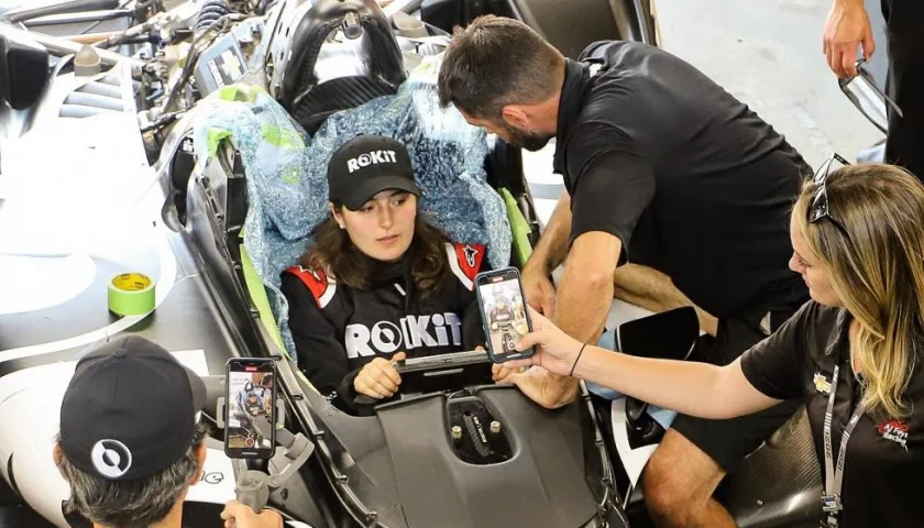 Tatiana Calderón, piloto colombiana. 