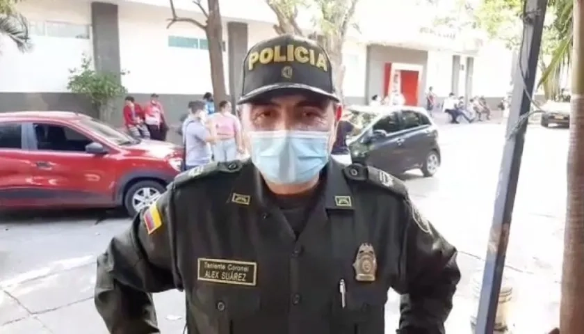 Teniente coronel Alex Suárez. 