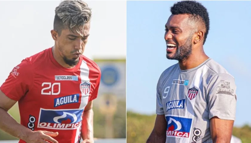 Fernando Uribe y Miguel Ángel Borja. 