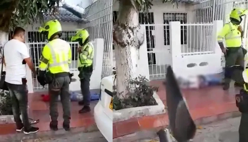 El presunto delincuente baleado fue llevado por la Policía a la Campbell. 