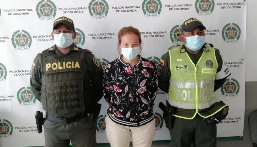 María Carolina Villasmil Narváez, la capturada.