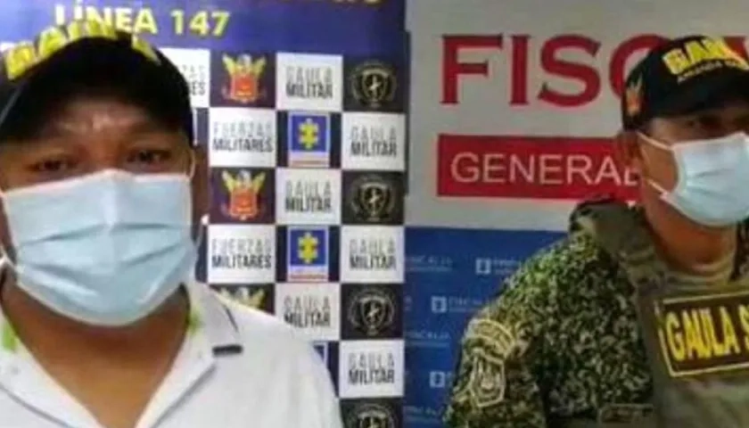 Ciudadano rescatado por el Gaula de la Armada Nacional. 