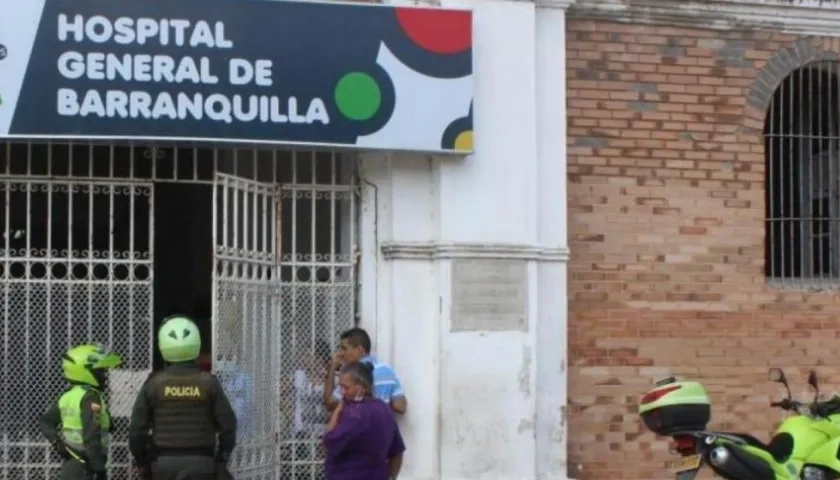 Hospital General de Barranquilla, donde se presentó el deceso del joven. 
