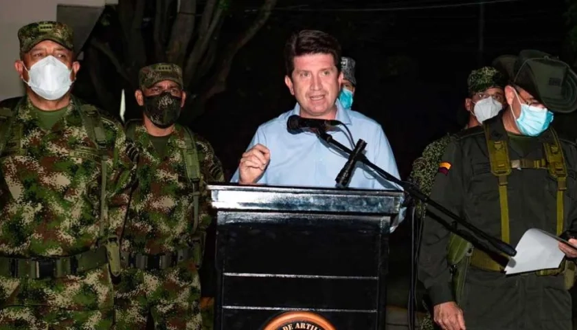 El ministro de Defensa, Diego Molano.