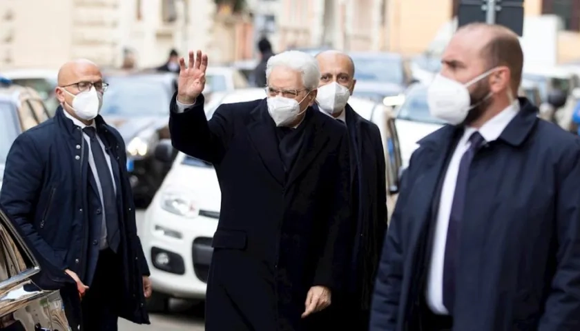 Sergio Mattarella será investido para un segundo mandato como jefe del Estado de Italia el próximo jueves.