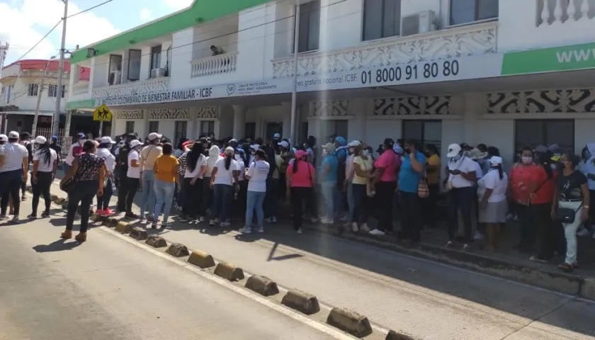 Imagen de la protesta.