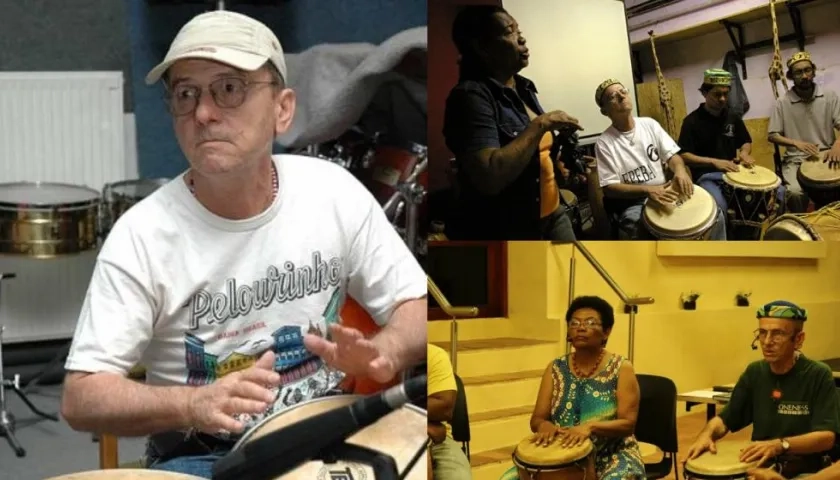 Istvan Dely, músico fallecido. En otras fotos, en compañía de su esposa Leonor.