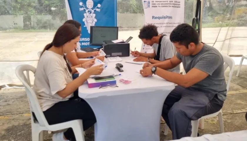 Proceso de inscripción.