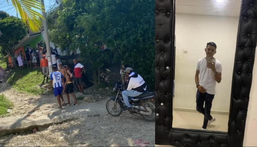 Richard Sanjuán fue asesinado en el patio de su casa. 