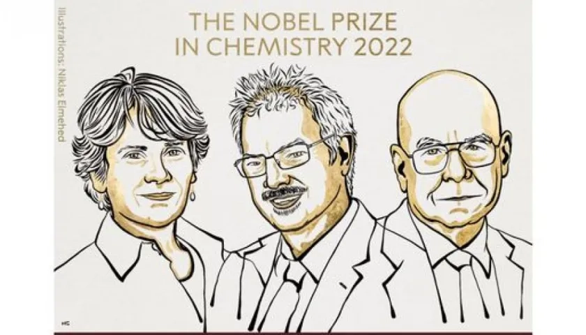  Carolyn Bertozzi, Morten Meldal y K.Barry Sharpless