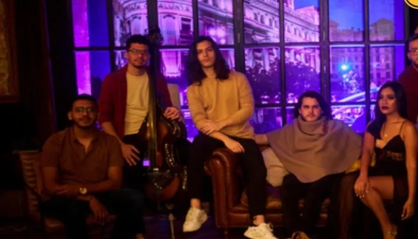 Afiche promocional del concierto Puerta de Oro Jazz Music.