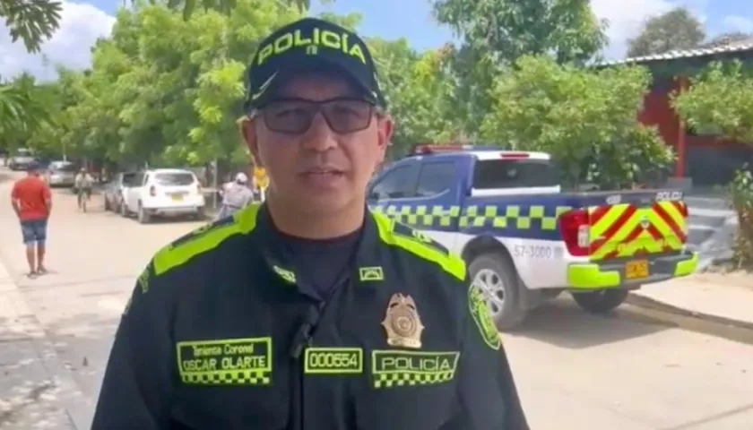 Teniente coronel Óscar Olarte. 