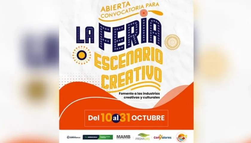 Afiche promocional de la feria ‘Escenario creativo’.