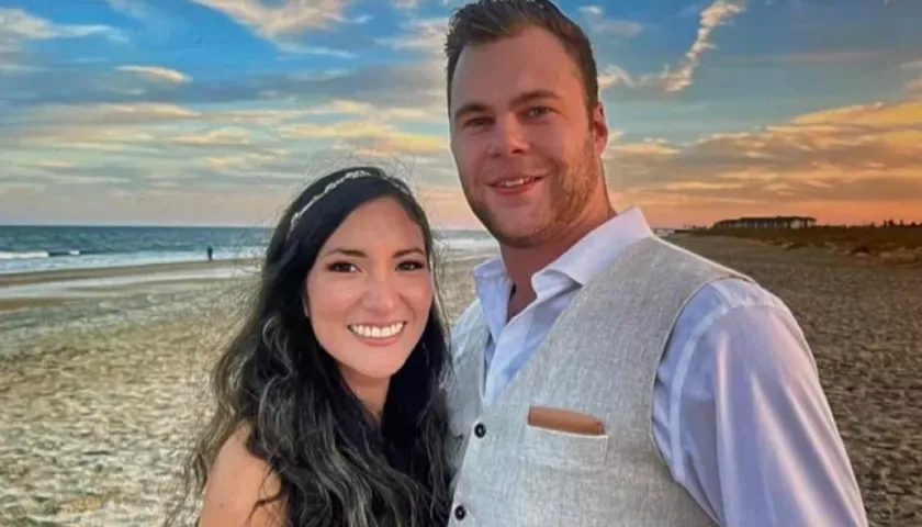 Jaqueline Lassso y Blake Albright acababan de fijar su residencia en Puerto Rico.