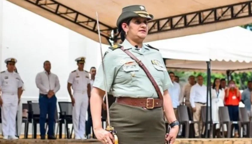 Coronel Adriana Paz, nueva comandante de la Policía de Santa Marta.