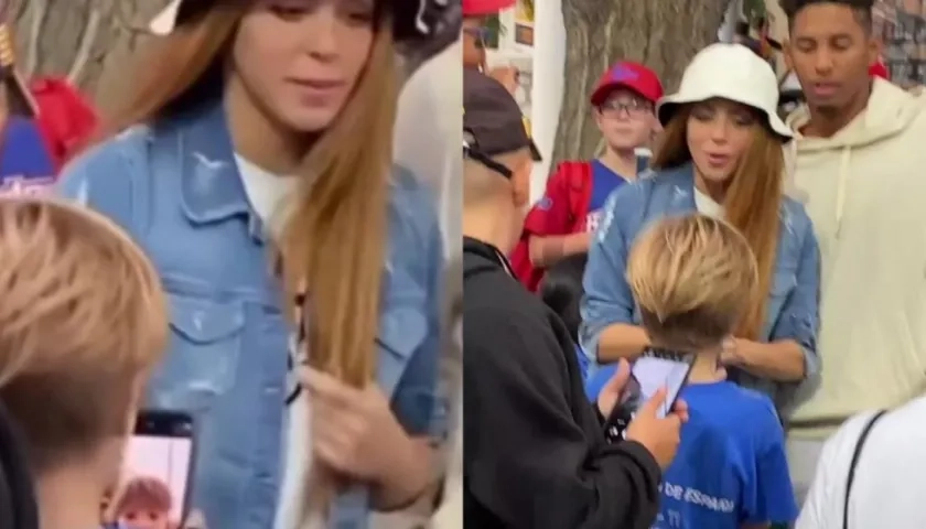 Shakira y su hijo Sasha. 