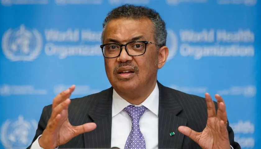 El director de la OMS, Tedros Adhanom Ghebreyesus.