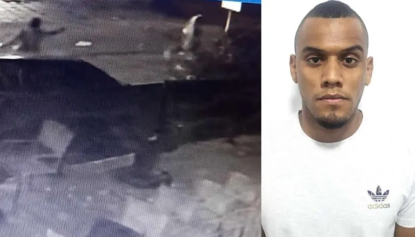 Momentos del asesinado de Kevin Douglas Ospina.