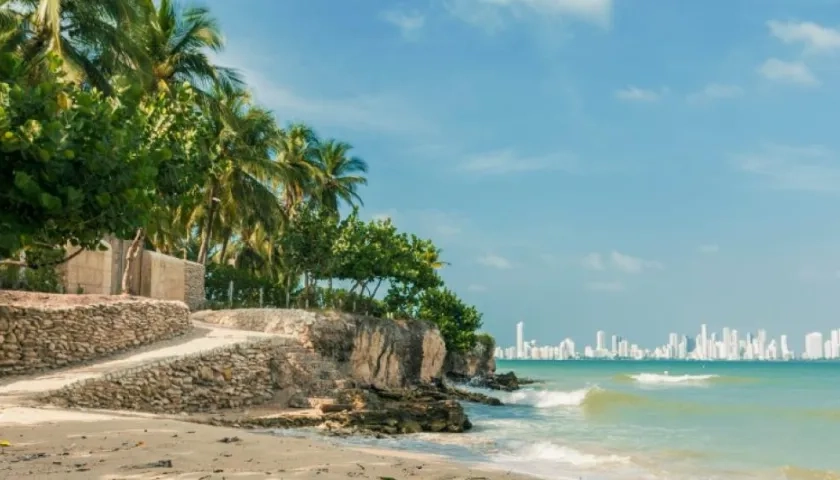 Imagen de la isla Tierra Bomba en Cartagena.