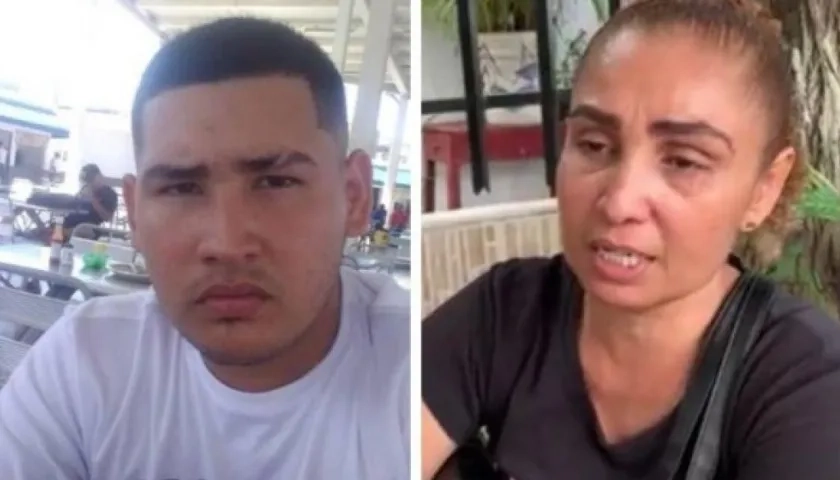 Yeifer José Virguez, taxista asesinado. En la otra imagen, su mamá Yajaira Virguez.