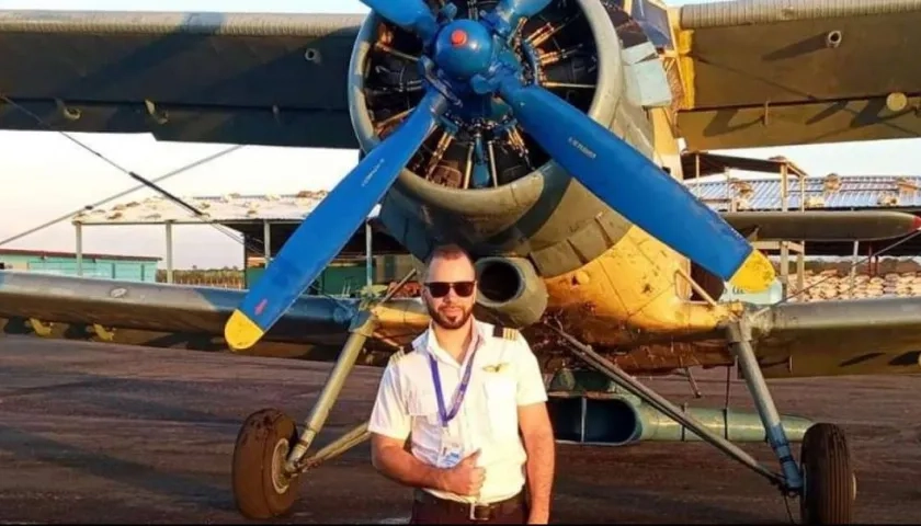 Rubén Martínez, piloto del AN-2