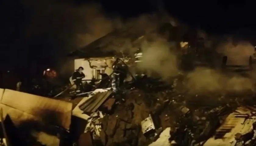 Momentos del accidente.